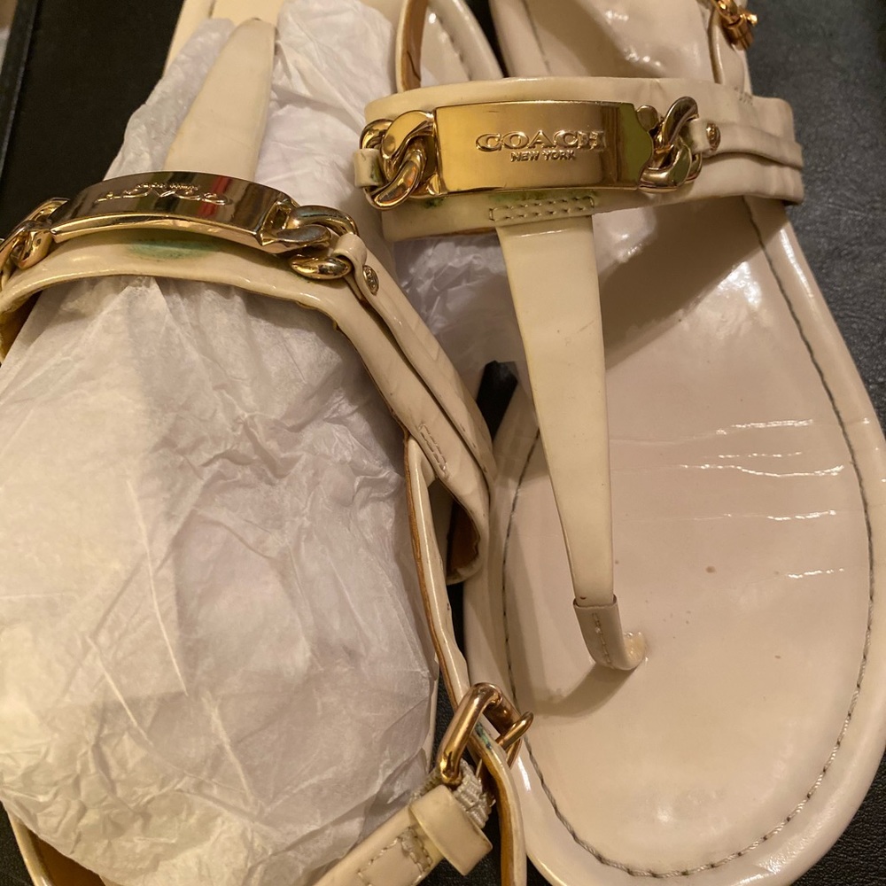 Coach thong sandals size 7.5